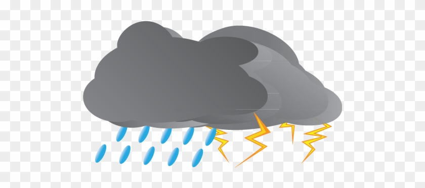 Storm, Weather Icon - Thunder Storm Clipart #823160