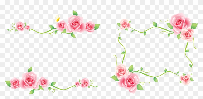 Floral, Cantos, Clipart, Png, Desenho, Transparente, - Frame Wedding #823174