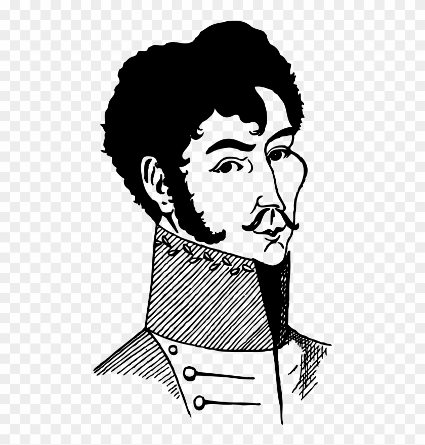 Clipart - Simon Bolivar - Simon Bolivar Cartoon #823180