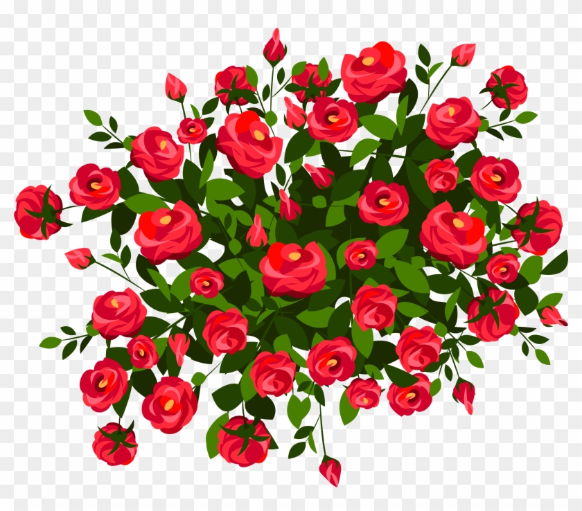 Rose Bush Clipart #823203