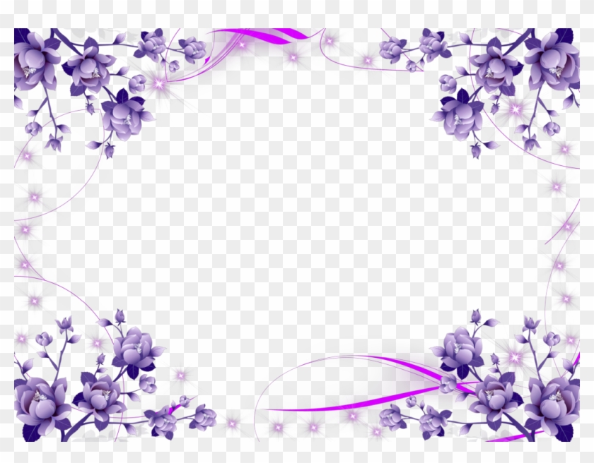 Marcos Gratis Para Fotos Bautizo Png Hot Girls Wallpaper - Purple Flower Border Png #823251