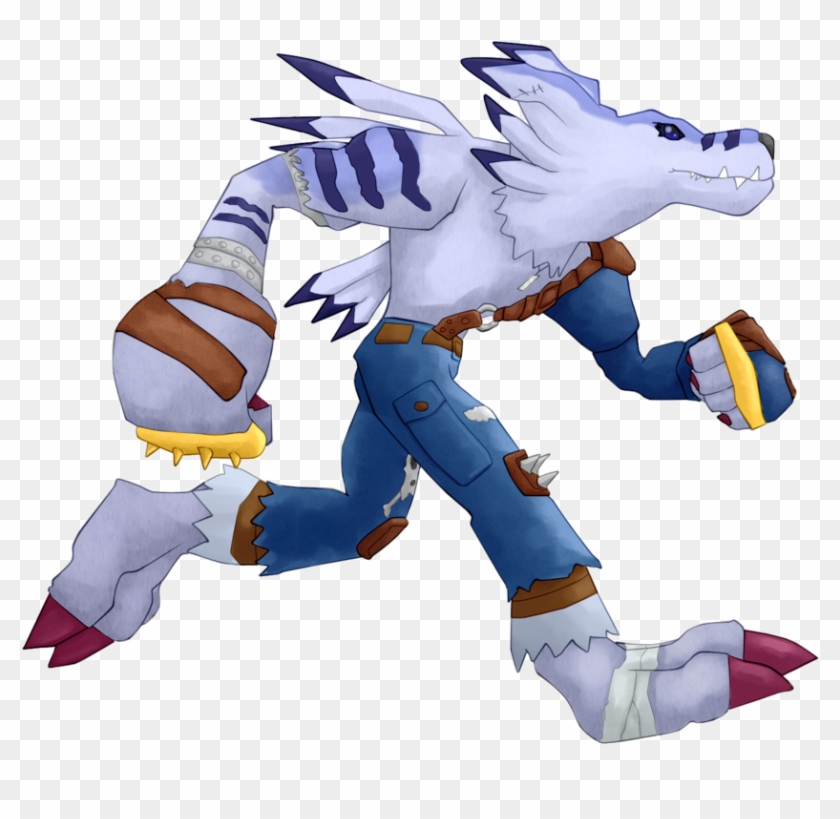 Weregarurumon The Werewolf By Raysaber - Wargreymon #823311