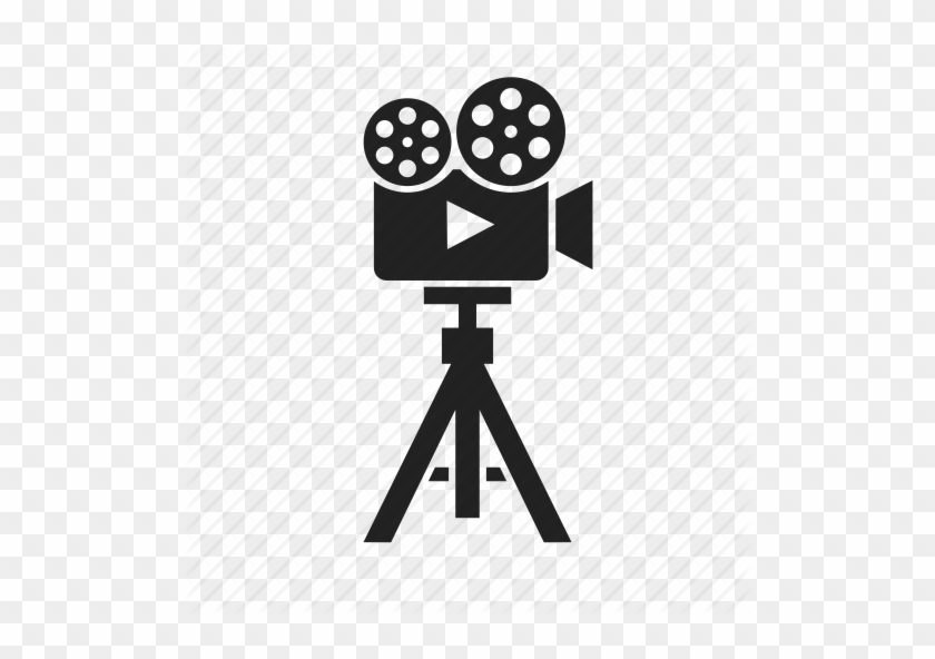 Video Camera Clipart Media Camera - Video Camera On Tripod Icon #823316