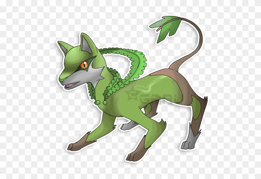 The Wolf Fakemon By Neliorra - Grass Type Dog Pokemon #823340