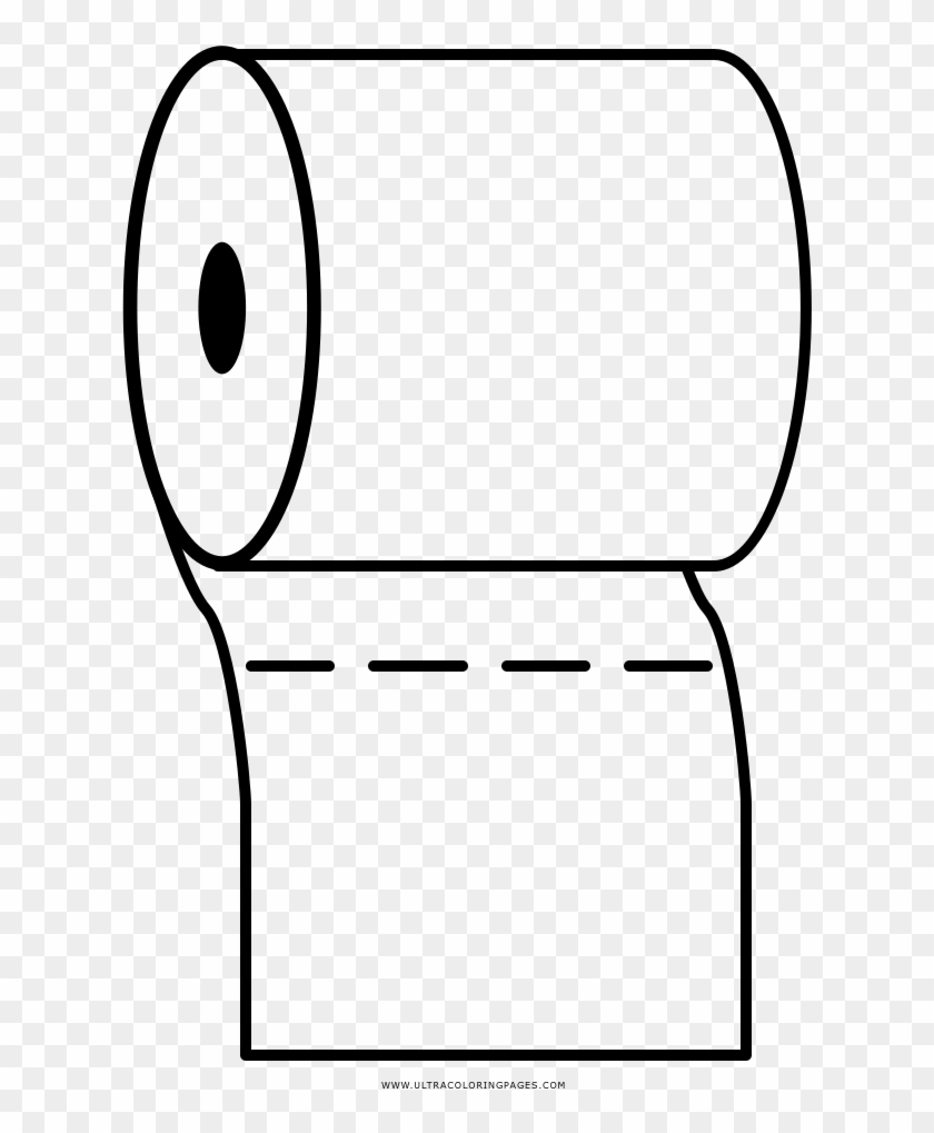 Toilet Paper Coloring Page - Line Art #823366