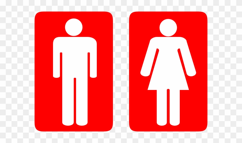 Toilet Clipart Gents Toilet - Red Toilet Sign #823452