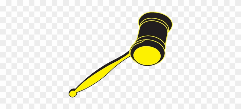 Black And Yellow Gavel - Battle Traffic Tickets #823453