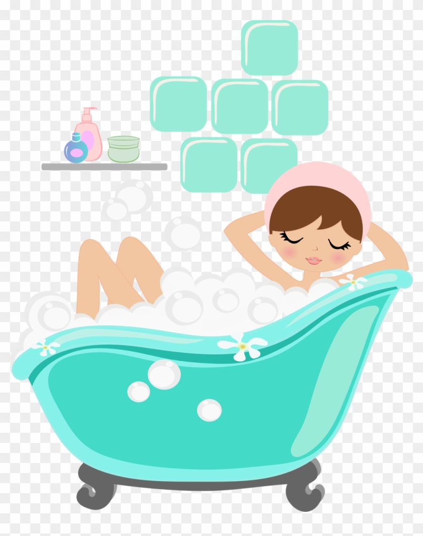 Foamy Bath Tub - Hair Spa Clipart #823612