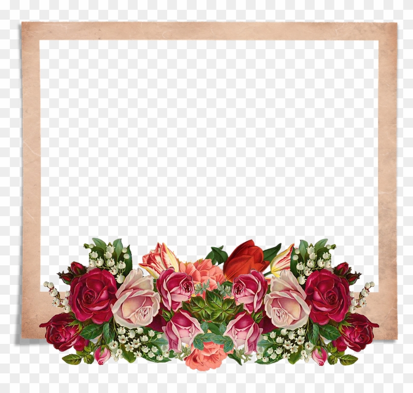 Vintage Roses Images 25, - Vintage Flower Cart Rectangle Magnet #823618