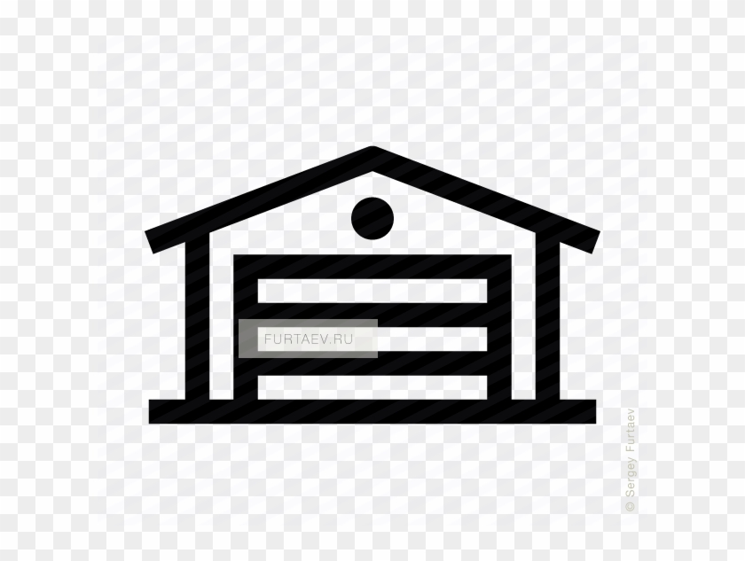 Garage Door Vector Icon For Door Vector Png Clipart - Logo Para Portones Electricos #823630