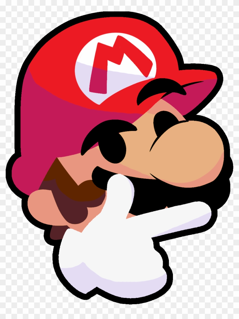 Thecyantailsfan 0 1 Mario Thonk By Thecyantailsfan - Mario Emoji Discord #823644