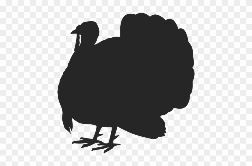 Download Turkey Standing Silhouette - Turkey Silhouette - Free ...