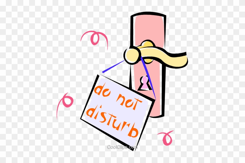 Do Not Disturb Sign Royalty Free Vector Clip Art Illustration - Clip Art #823798