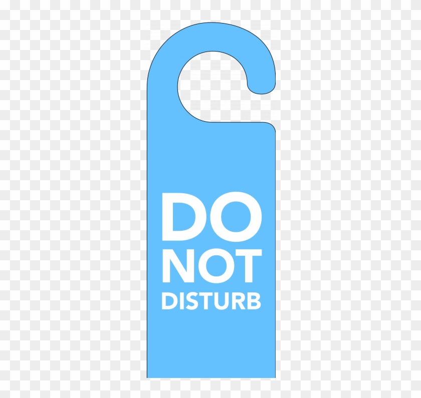 Pin Do Not Disturb Sign Clipart - Blue Do Not Disturb Sign #823810