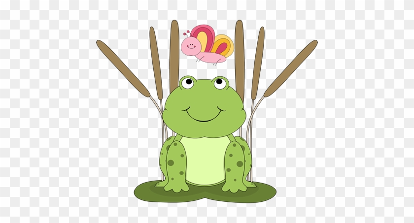 Frog And Butterfly Clip Art - Cute Frog Clipart #823812