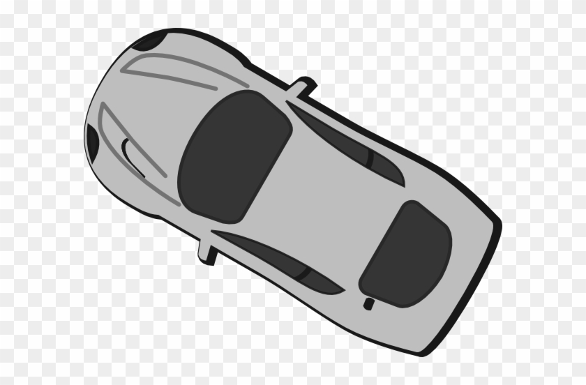 This Free Clip Arts Design Of Gray Car - Car Top View Clipart Black N White #823832