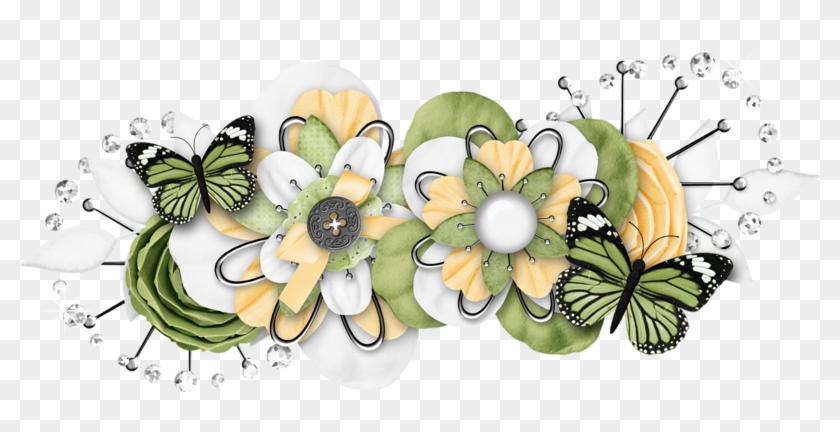 Flores Png - Butterfly Sensations Cream Sticker #823839