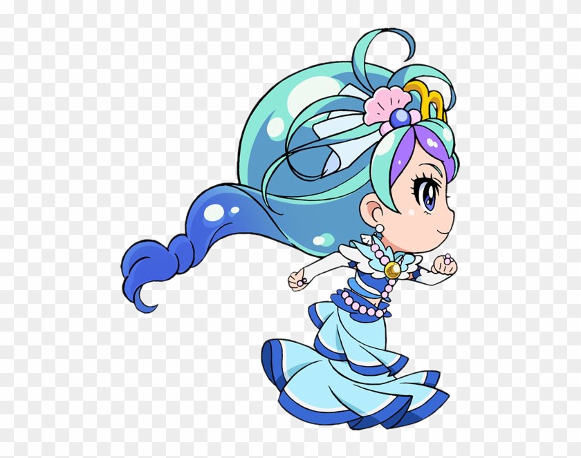 Go Princess Pretty Cure Cure Mermaid Mode Elegant Chibi - Go Princess Precure Chibi #823931