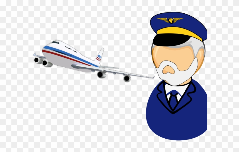 Plane Clipart Captain - Airplane Pilot Png #823954