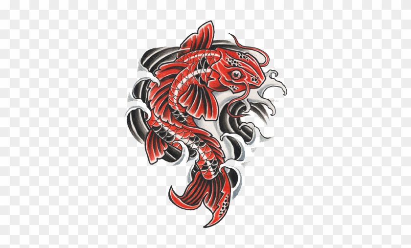 Koi Tattoo Others Free Download PNG HQ  Dragon tattoo patterns, Koi fish  drawing, Fish drawings