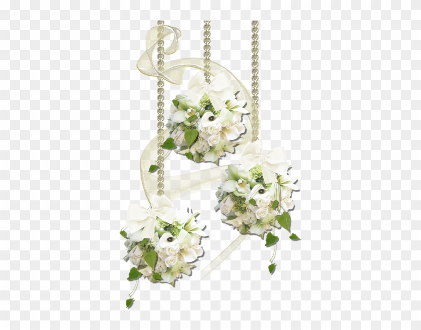 Flowers Decoration, White Flowers, Flower Clips, Wedding, - White Flowers Decoration Png #824170