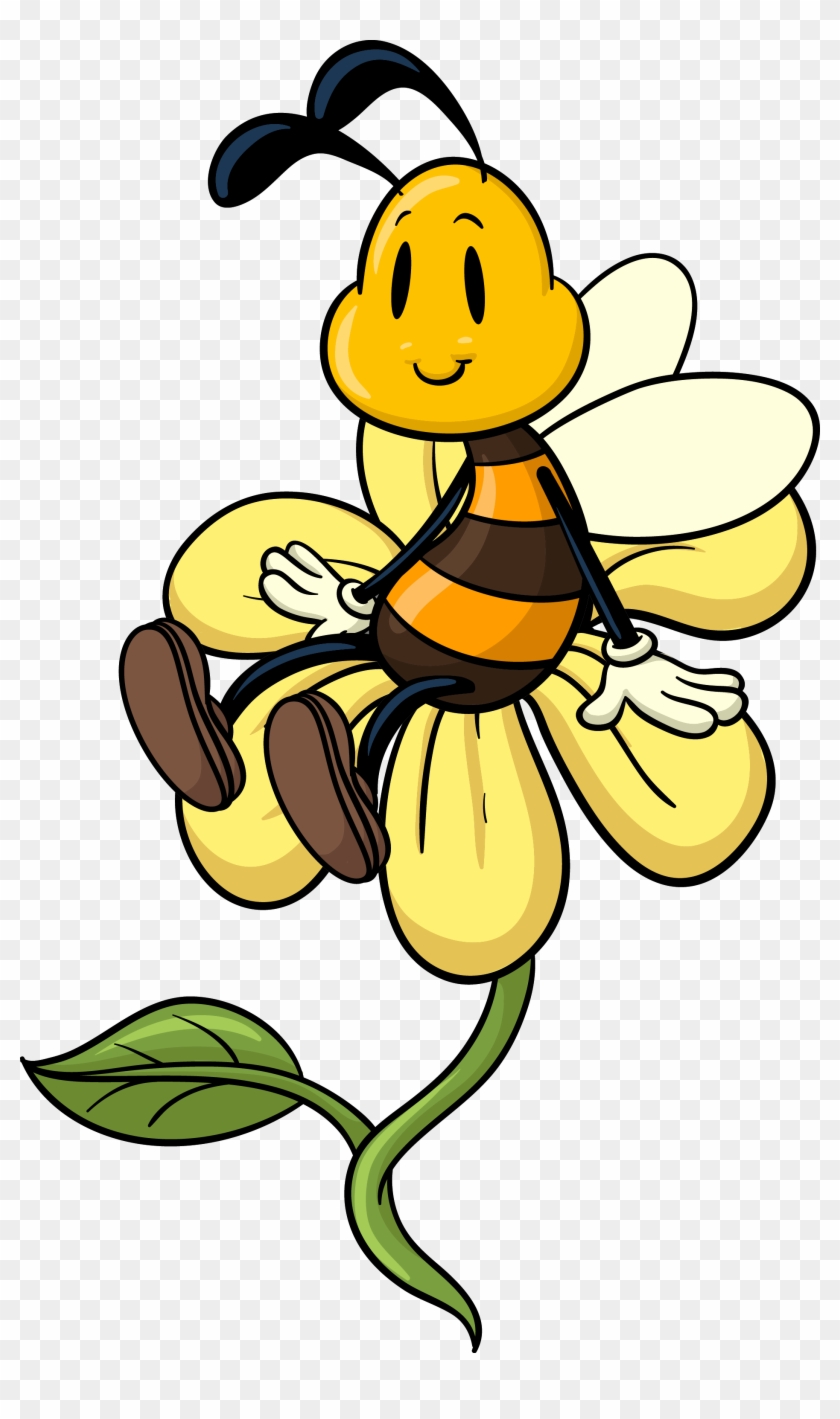 Fly Guy And The Alienzz - Bee Cartoon Illustration Vector #824180