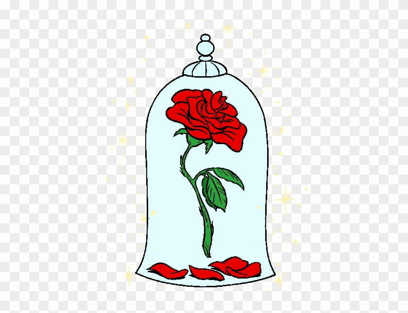 Beauty And The Beast Rose Clipart - Beauty And The Beast Rose Png #824204