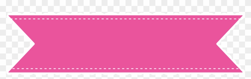 Rosa, Fita, Pavilhão, Comemorar - Ribbon Banner Pink Png #824249