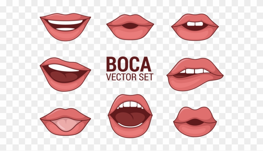Vectores De Boca Da Mulher - Boca Vector #824252