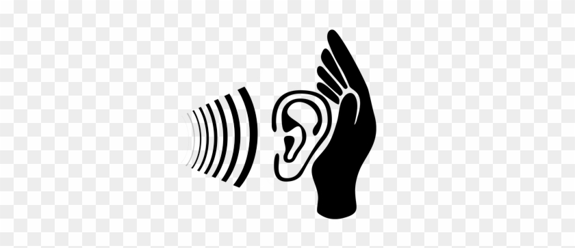 Ear, Auricle, Listen, Listen To - Listening Face Transparent Background #824259