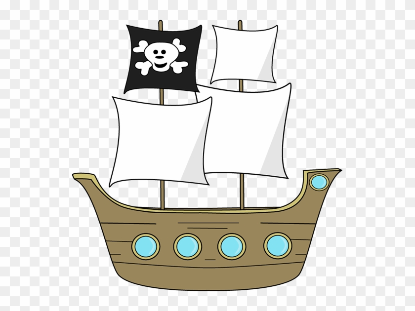 Cute Ship Cliparts - Pirate Ship Clip Art #824264