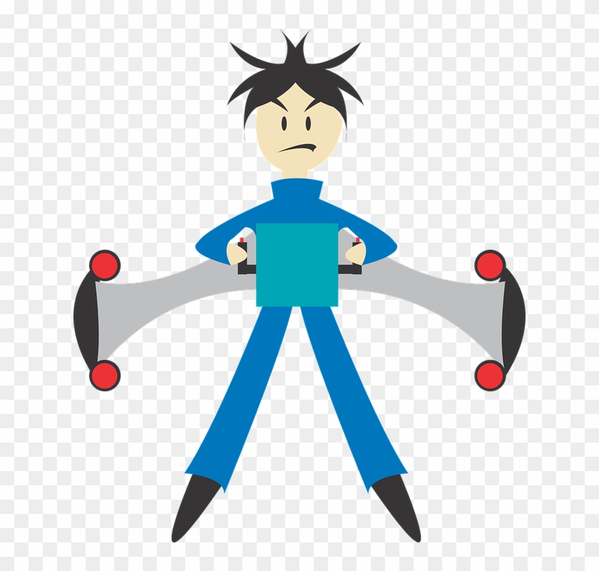 Jetpack, Fly, Man, Science - Man With Jetpack Cartoon Png #824265