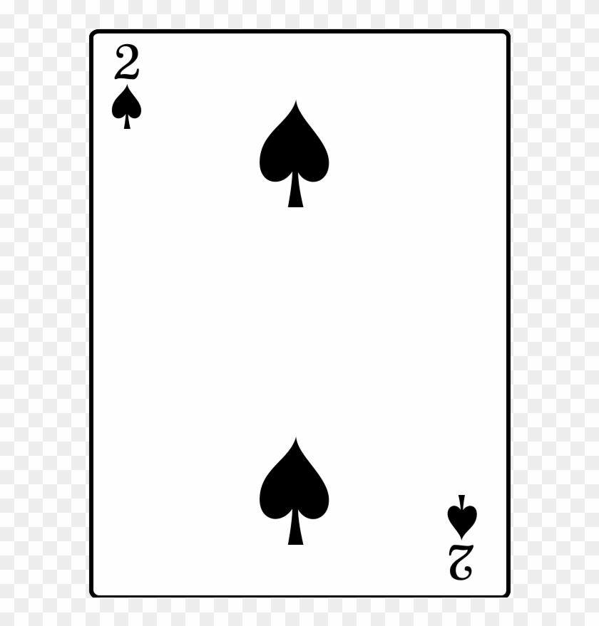 2 Of Spades Vector #824266