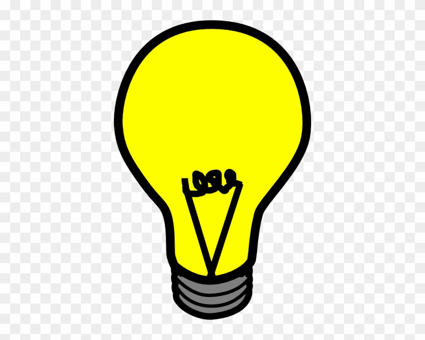 Clip Art Graphic Of A Yellow Guy - Light Bulb Clipart Png #824267