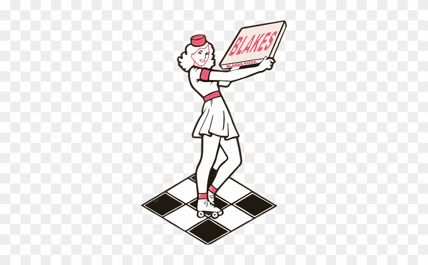 Blake's Logo, Blanche The Pizza Girl - Blake's Pizzeria & Ice Cream #824422