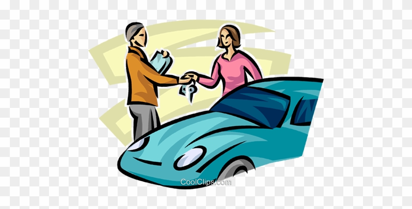 Woman Getting The Keys Of Her New Car Royalty Free - Car #824470