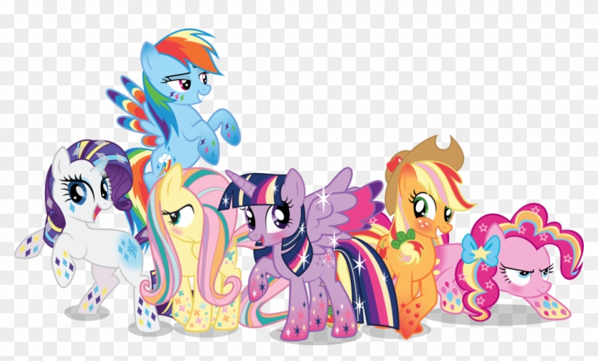 Rainbow Dash Pinkie Pie Twilight Sparkle Rarity Fluttershy - My Little Pony Rainbow Power Ponies #824588