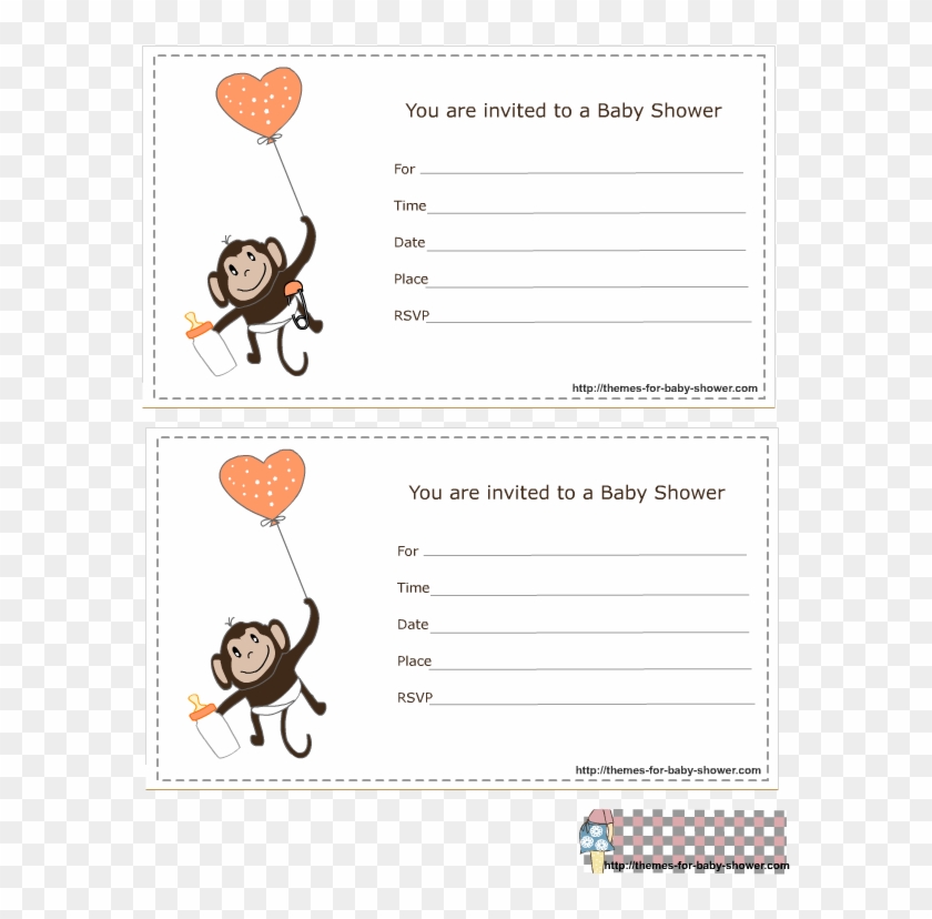 Free Printable Monkey Baby Shower Invitation - Baby Shower #824696