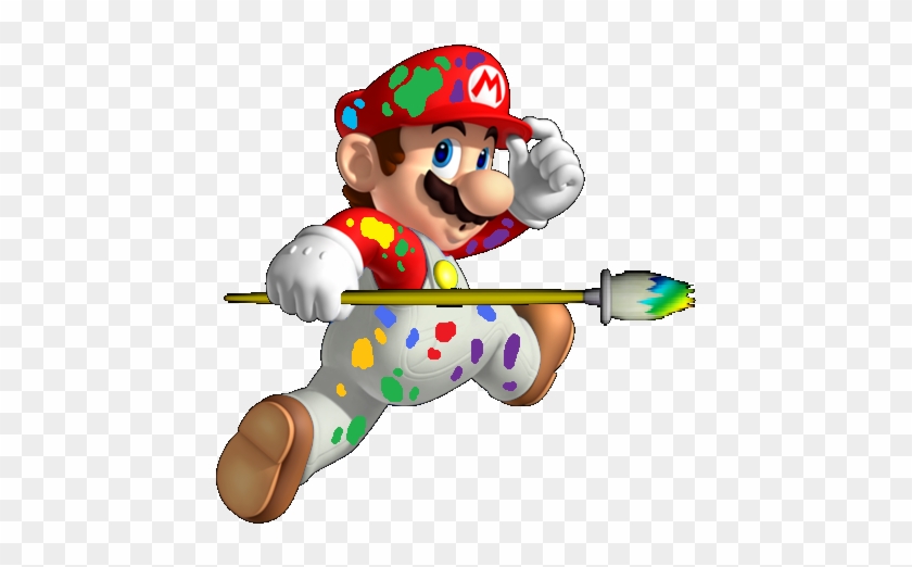 Paintbrush And Paint Clipart - Super Mario 3d Land #824699