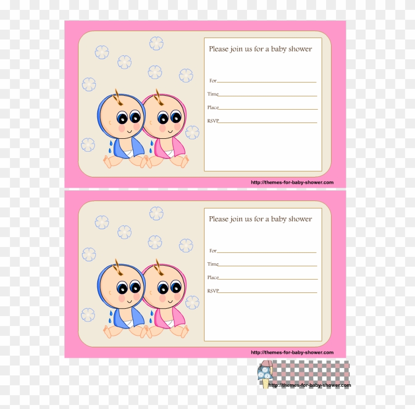 Twin Boy And Girl Baby Shower Invitations - Baby Shower #824710