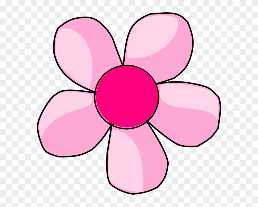 Dark Pink Flower Clipart - Pink Flower Clipart #824852