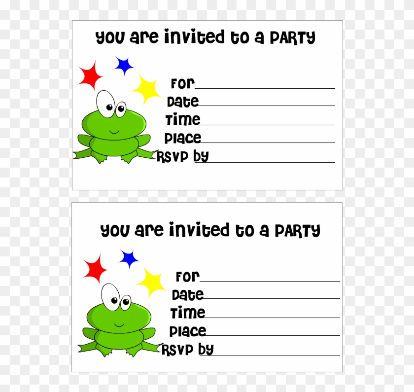 Cute Frog Free Birthday Invitation Printable - Printable Birthday Invitations #824854