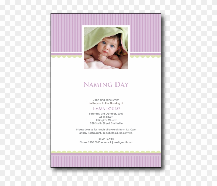 Invitation For Naming Ceremony For A Baby Boy Baby - Girl Name Ceremony  Invitation - Free Transparent PNG Clipart Images Download