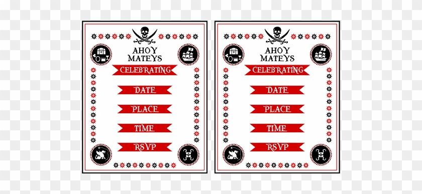 Download The Free Pirate Printables Here - Birthday #824894