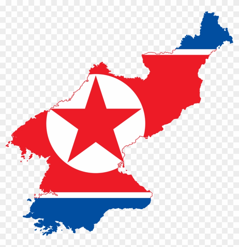 What Next With North Korea - North Korea Map With Flag #824921