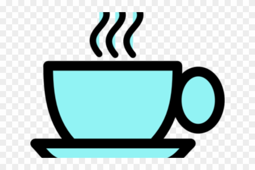 Cup Clipart Blue Cup - Clipart Black And White Cup #825003