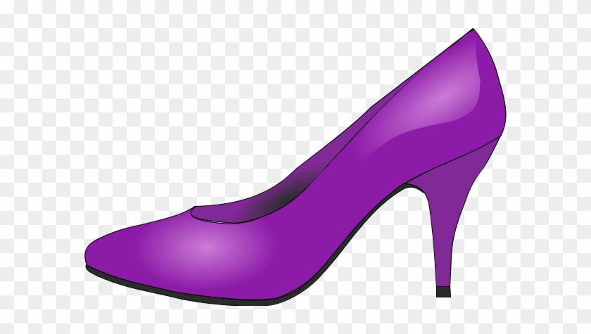 Purple Shoes Clipart - Cartoon High Heel Shoes #825060