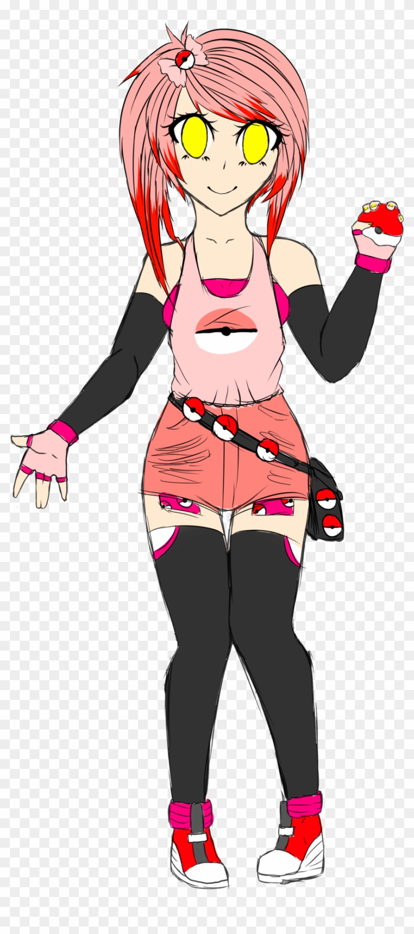 Pokemon Trainer Oc By Xxselly Pokemon Trainer Oc By - Cartoon #825142