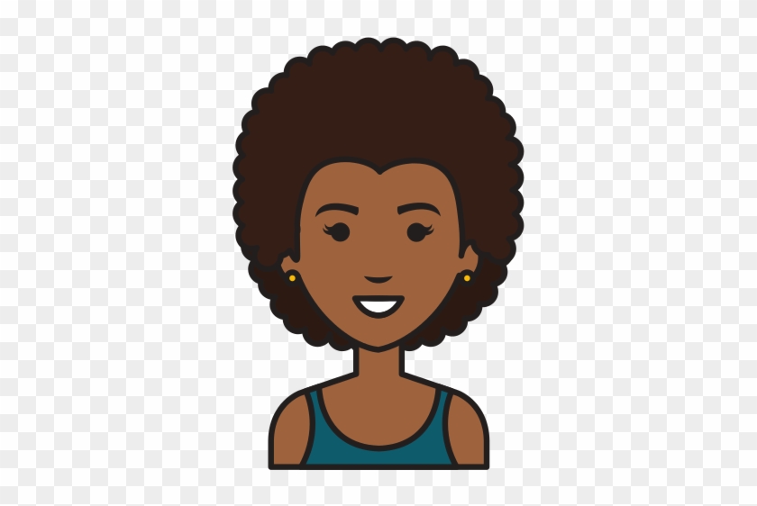 Beautiful Black Woman Avatar Character - Black Lady Cartoon - Free  Transparent PNG Clipart Images Download