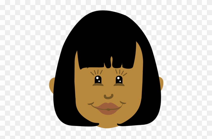 Black Woman Head Cartoon Transparent Png - Cabezas Dibujos Animados Mujer #825173